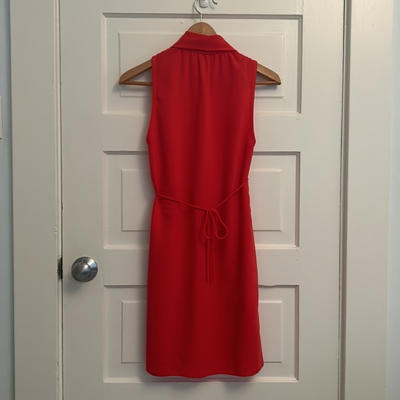 Aritzia Wilfred Sleeveless “Sabine” Wrap Dress XS Small Coral - Picture 8 of 12